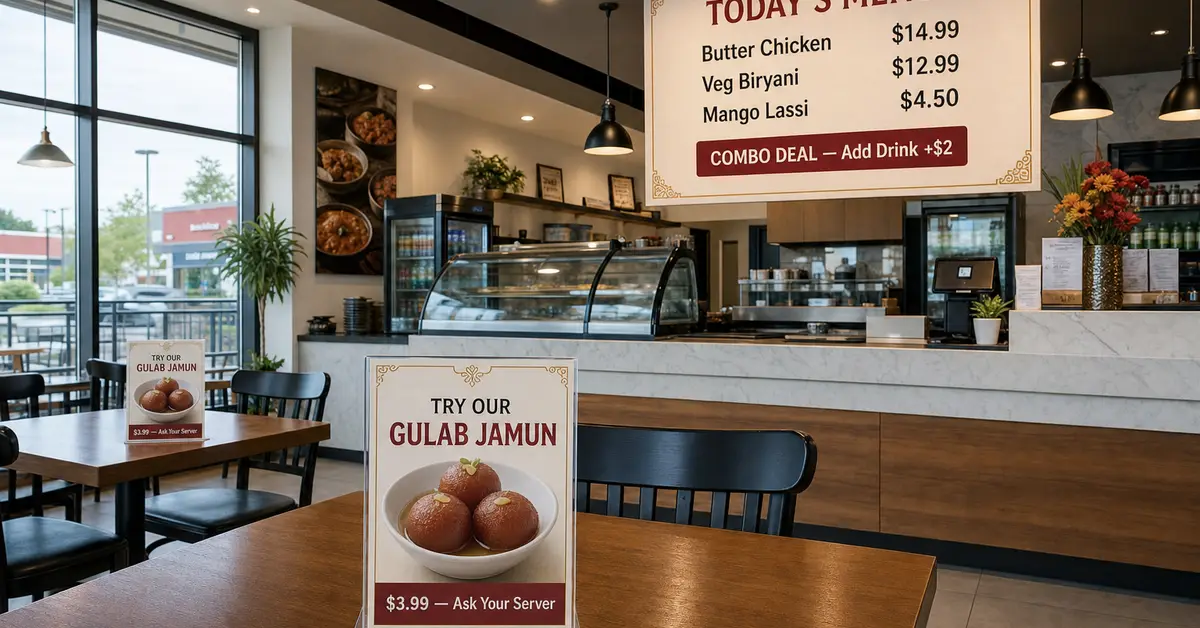 How Restaurants in Surrey Use Printed Menu Boards and Table Cards to Boost Sales
