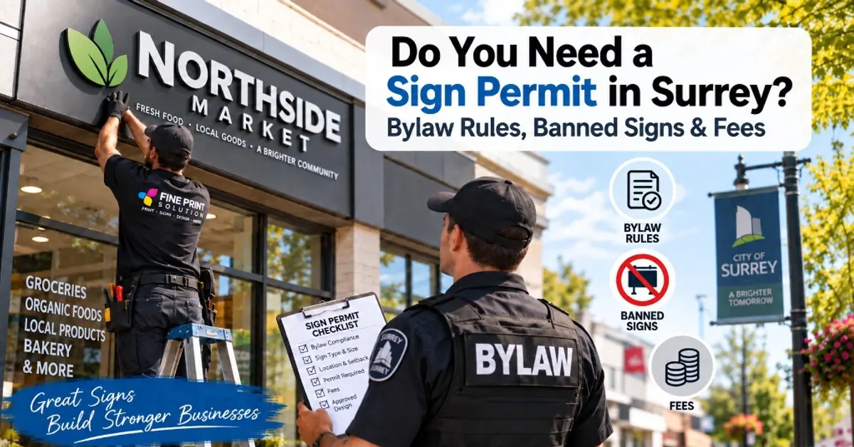 Sign Permit Surrey BC: Rules, Banned Signs, Fees & How to Apply