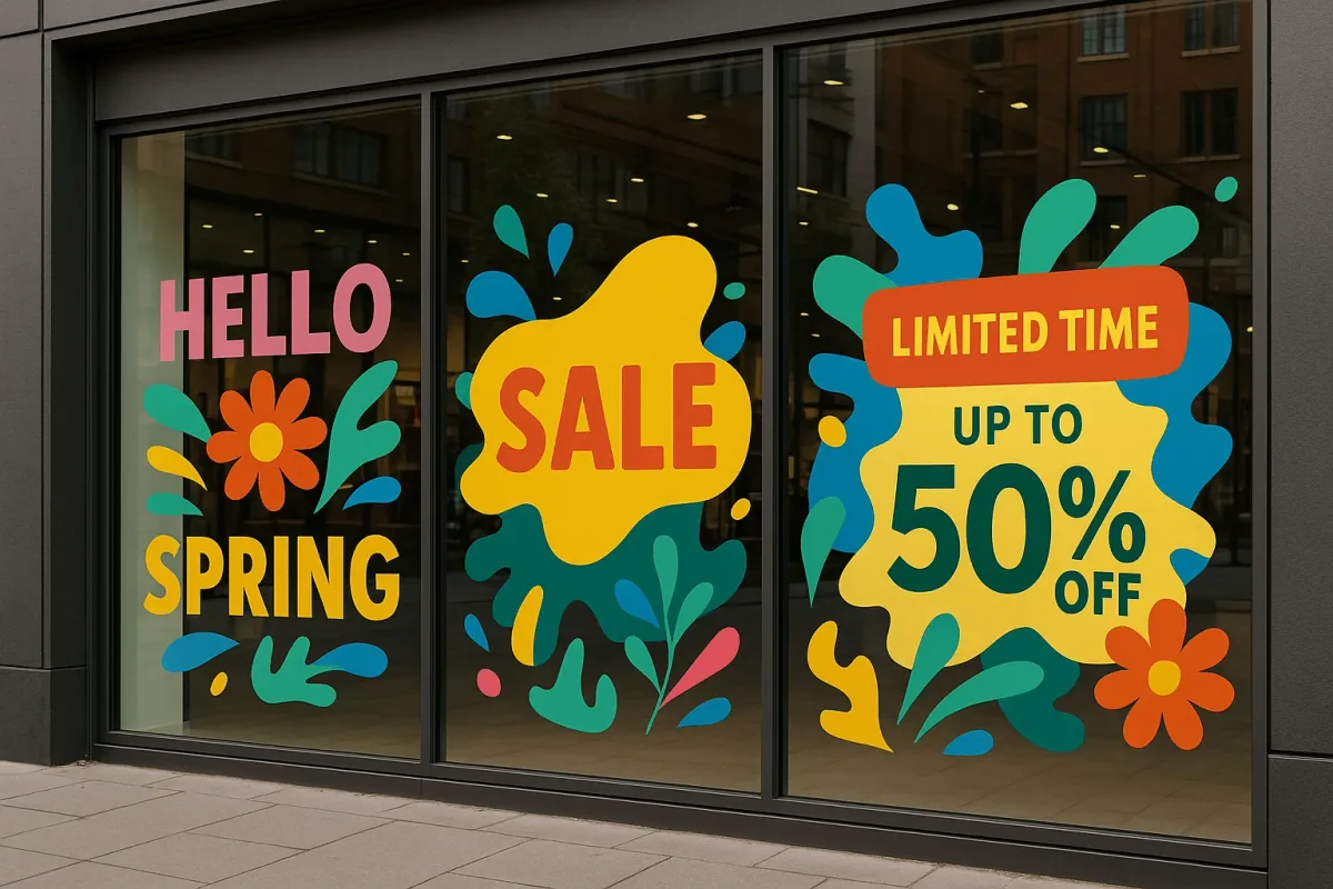 Boost Foot Traffic with Bold Custom Window Decals — custom window decals guide from Fine Print Solution in Surrey, BC
