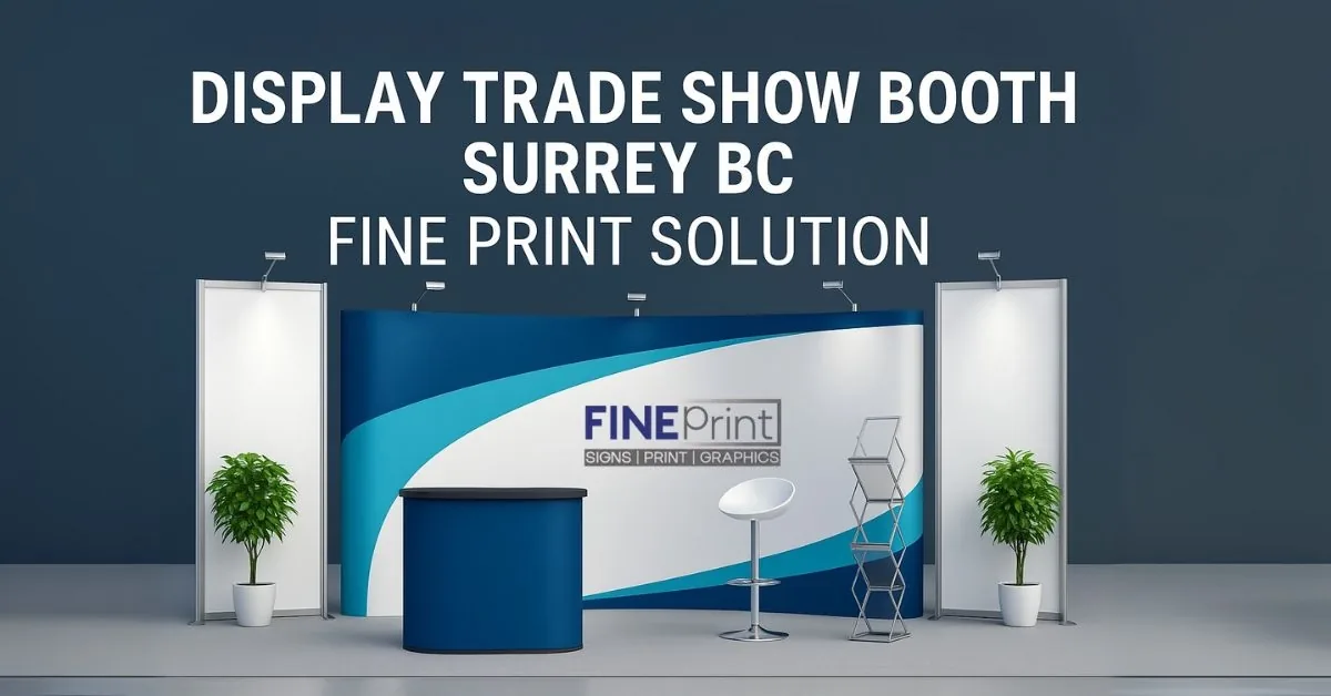 Display Trade Show Booth Surrey BC - Fine Print Solution — trade show booth displays in Surrey guide from Fine Print Solution in Surrey, BC