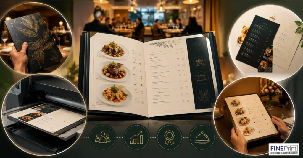 Restaurant Menu Printing Near Me — example 1 from Fine Print Solution in Surrey