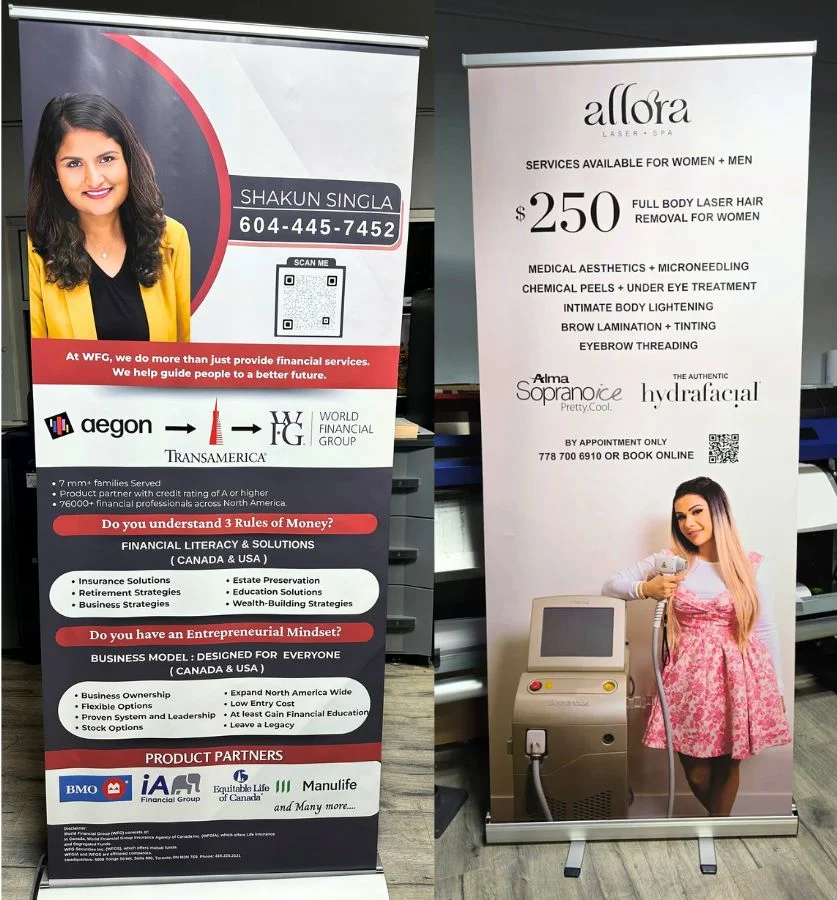 Standee printing in Surrey by Fine Print Solution