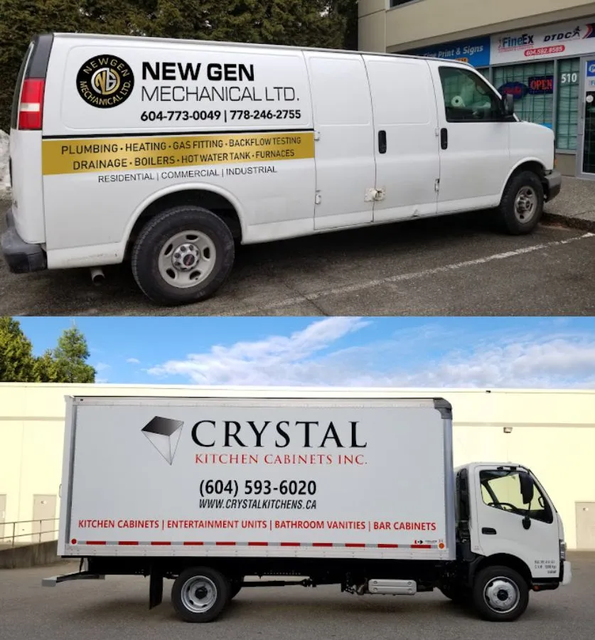 Vehicle signs and wraps in Surrey